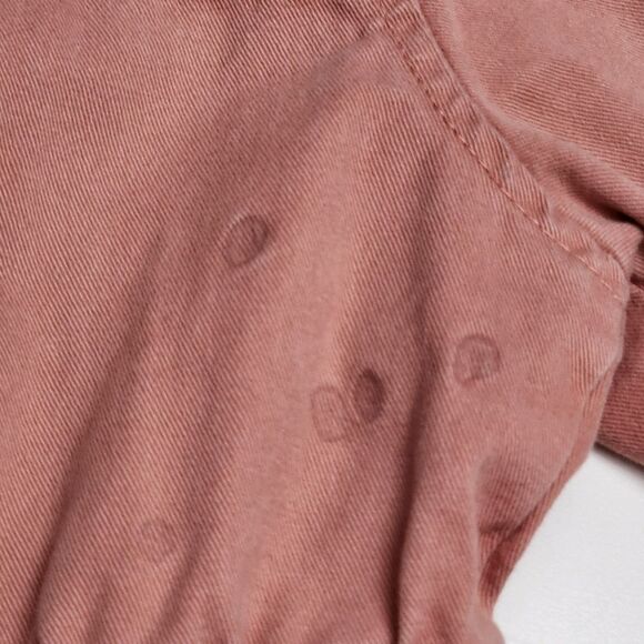 Girls DKNY Vintage Salmon Pink Fashion Zippered & Button Up Hooded Coat Size 6 - Picture 16 of 16